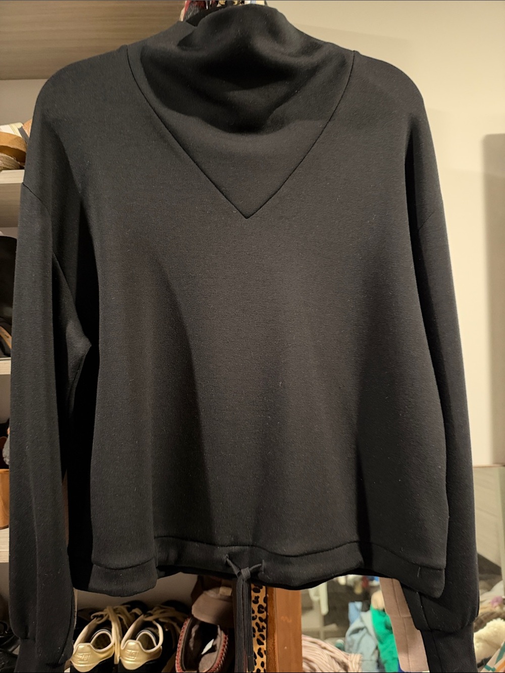 Women’s Varley Black Funnel Neck Sweater
